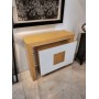 Consola — carvalho com portas brancas · 110 cm