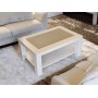 Mesa Centro — branco e cinza · 90 cm