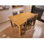 Mesa extensível e 4 cadeiras — cerejeira · 160 cm