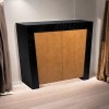 Consola moldura preta — cerejeira · 110 cm
