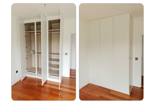 Roupeiro Parede Melamina (3 Portas)